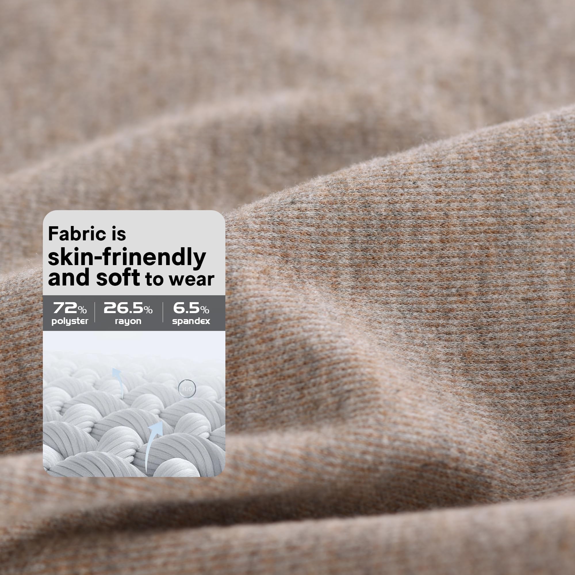 MCTi Neck Gaiter Warmer Winter Fleece Scarves Beanie Hat for Skiing Cycling Elastic Closure - Image 3